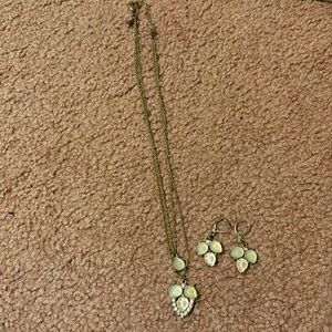 LC necklace and earring set